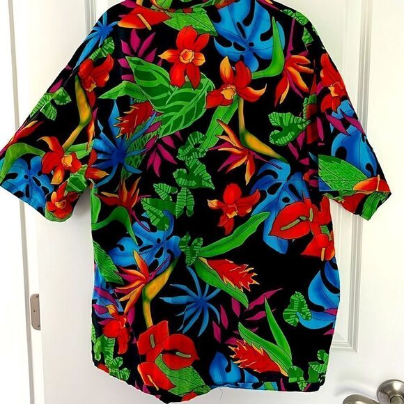 Toucan Dance by Fast Lane VTG Tropical camp Shirt Sharky’s on the Pier Venice - Picture 3 of 7